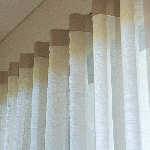 Sheer S-fold Curtains